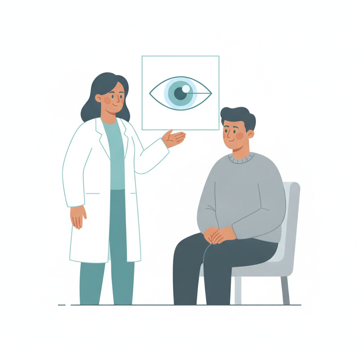 LASIK consultation with Atlanta eye surgeon discussing vision correction options